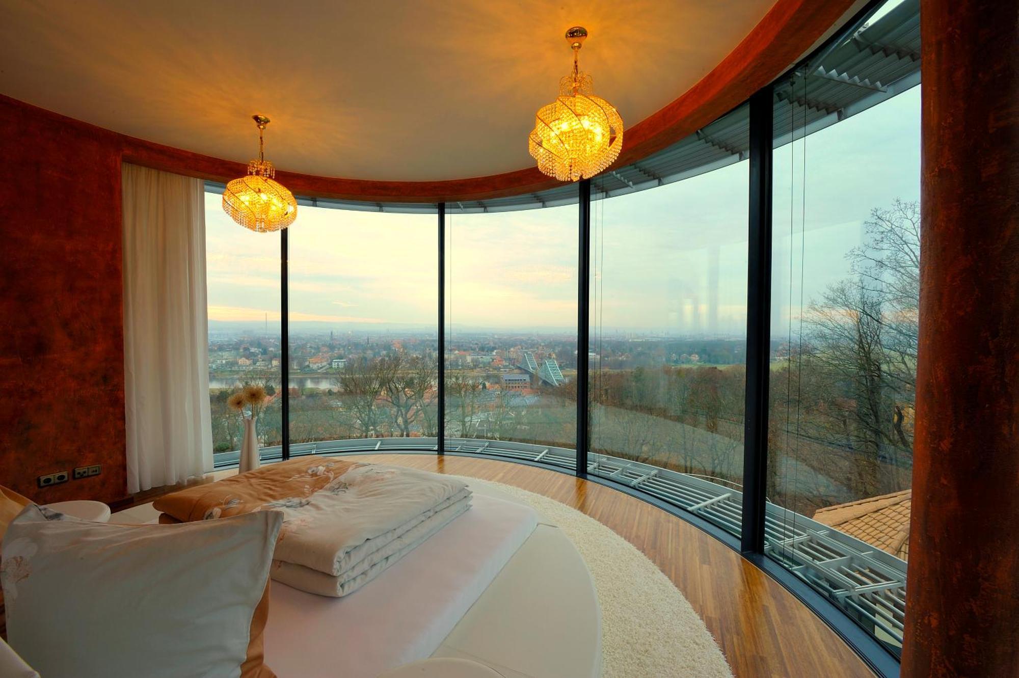 Villa Via Lapis - Panoramablick Ueber Dresden - Garten - Pool - Sauna - Luxus Cameră foto