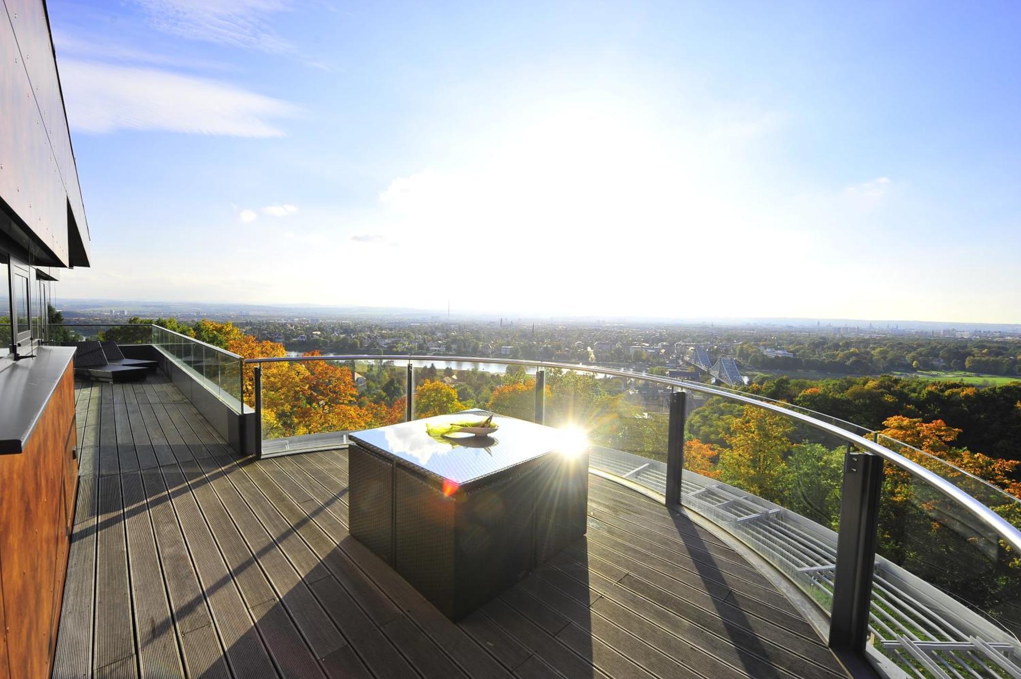 Villa Via Lapis - Panoramablick Ueber Dresden - Garten - Pool - Sauna - Luxus Cameră foto